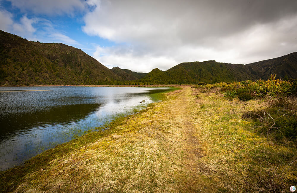 Inside Lagoa do Fogo's crater, São Miguel Island, Azores