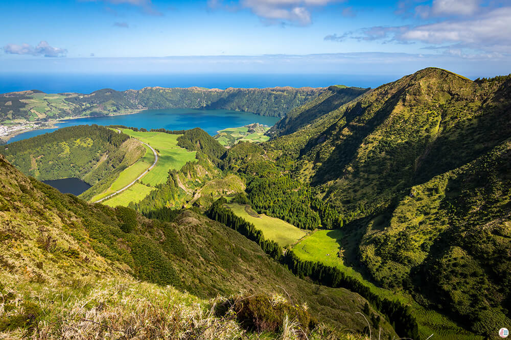 View from Miradouro da Boca do Inferno, Cete Cidades, São Miguel Island, Azores