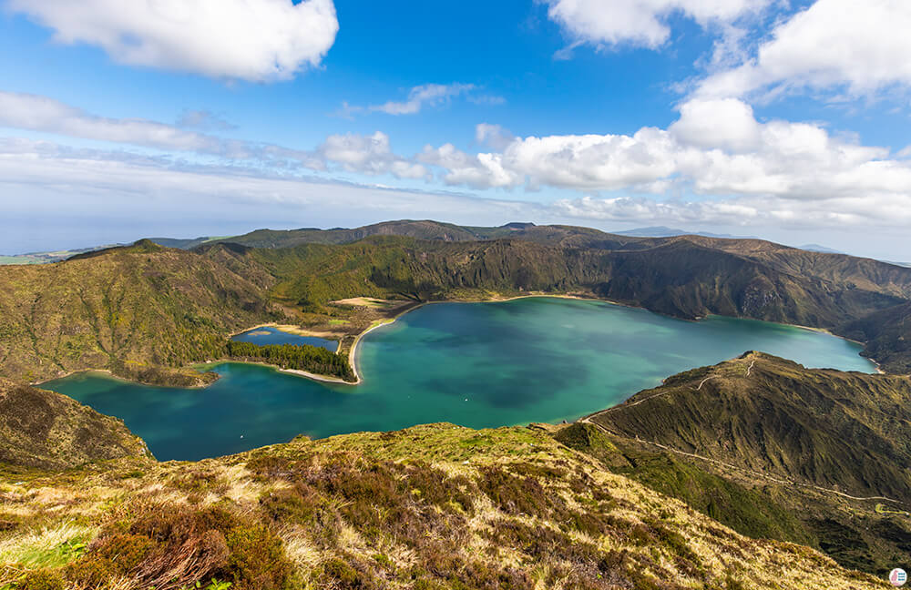 Lagoa do Fogo, View from TNAC Headquarters, São Miguel Island, Azores