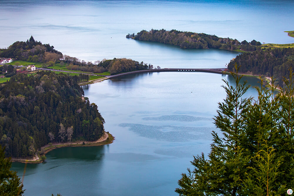 View from Miradouro da Vista do Rei, Cete Cidades, São Miguel Island, Azores