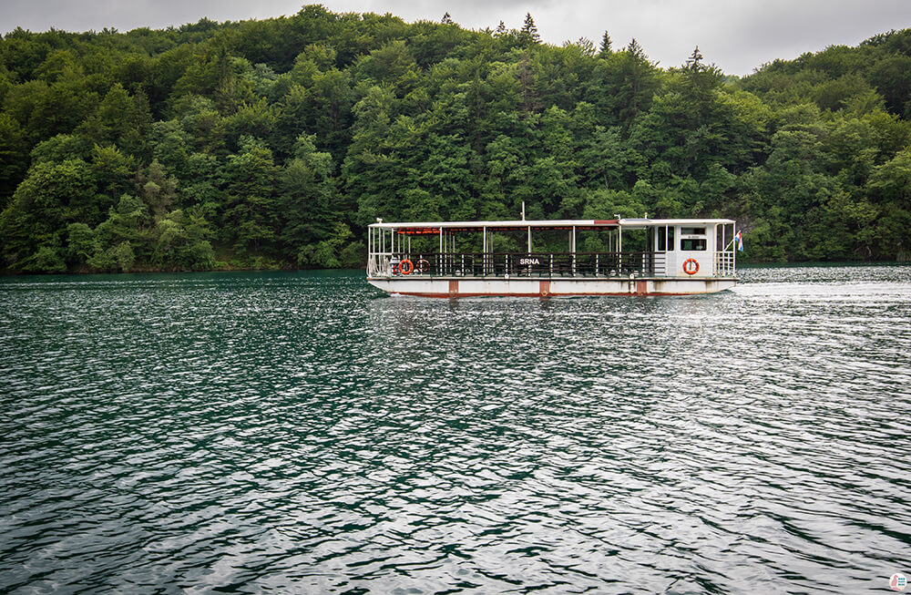 Electric boat in Plitvice National Park, Croatia