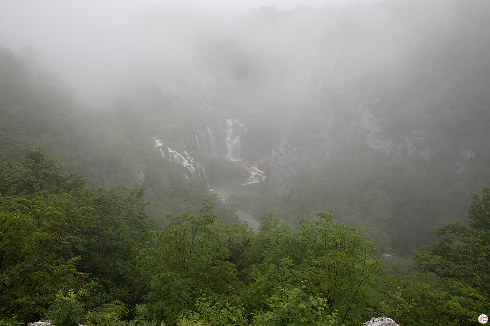 Foggy morning in Plitvice Lakes National Park, Croatia