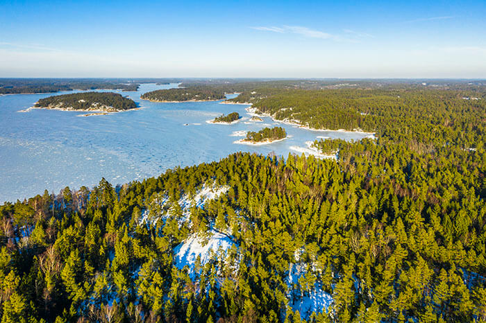 Aerial view from Porkkalanniemi, Finland. Taken with DJI Mavic Pro 2