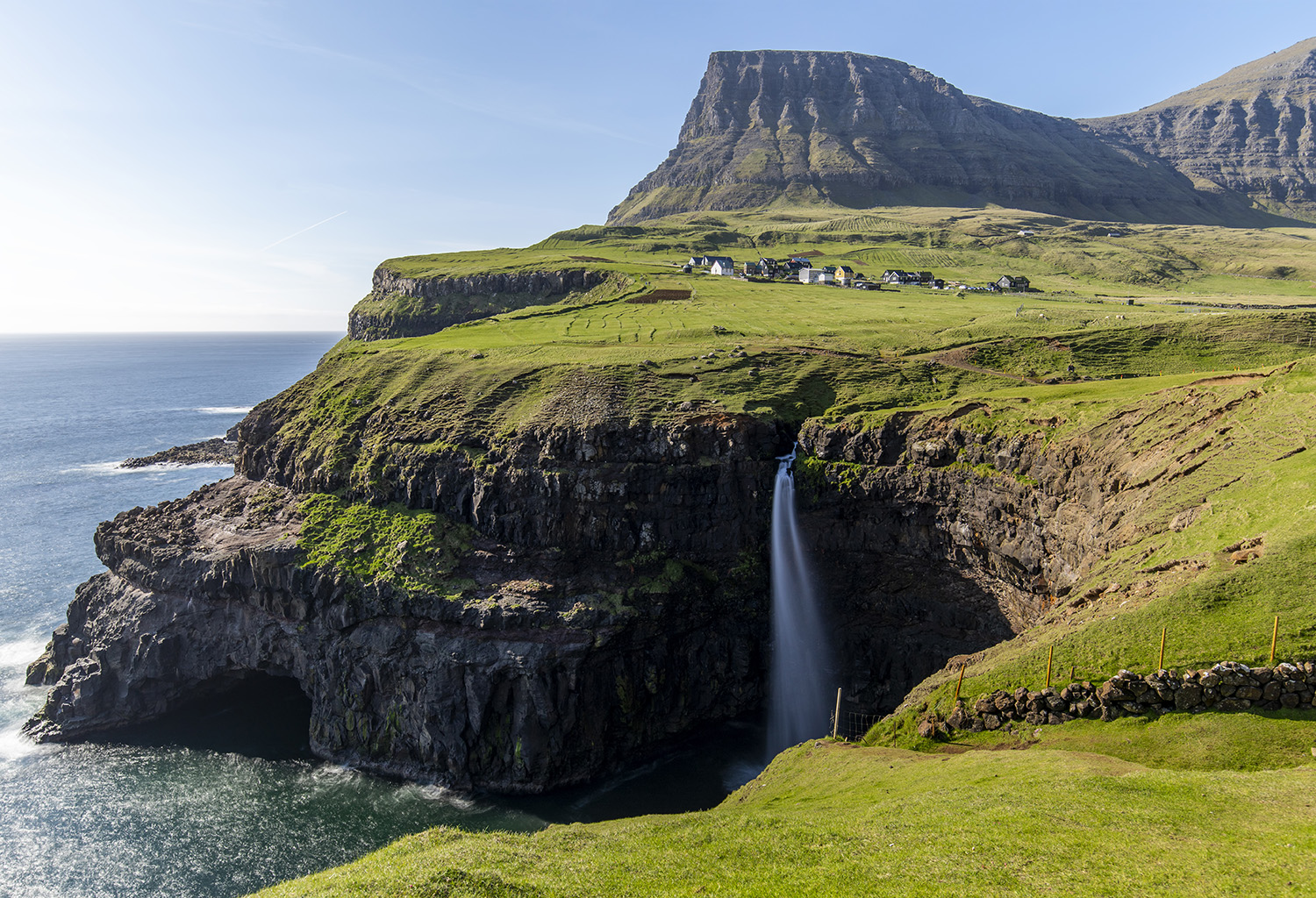 Gásadalur and Múlafossur Waterfall