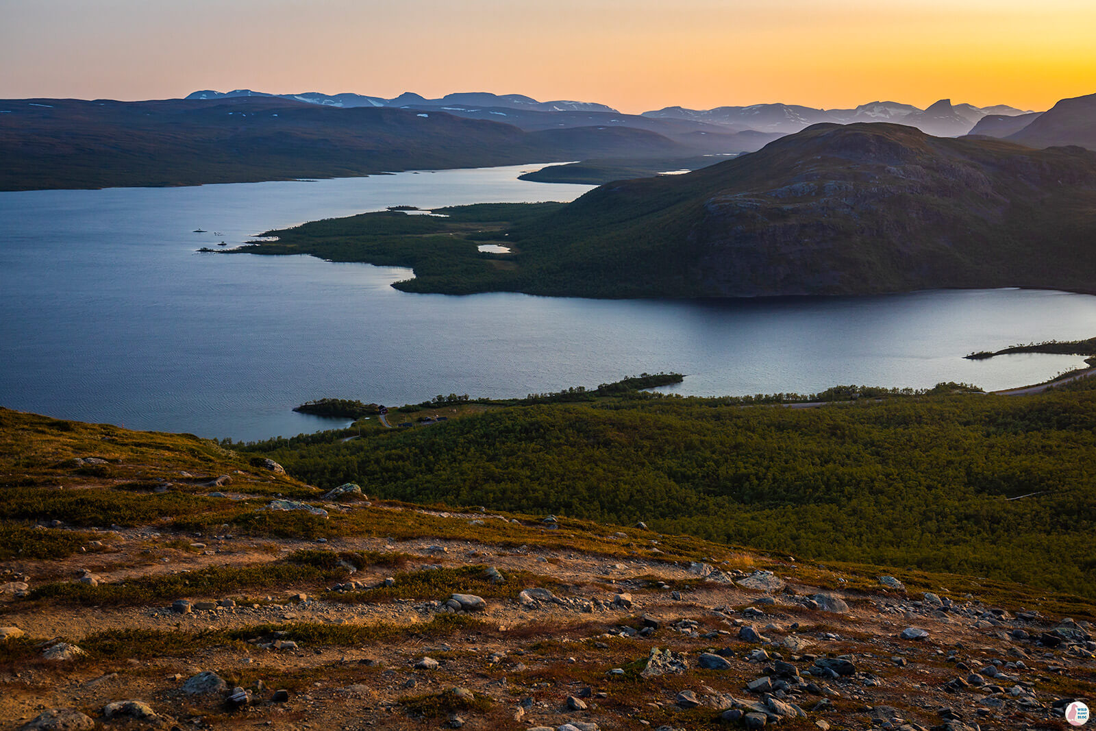 View from Saana , Kilpisjärvi, Lapland, Finland