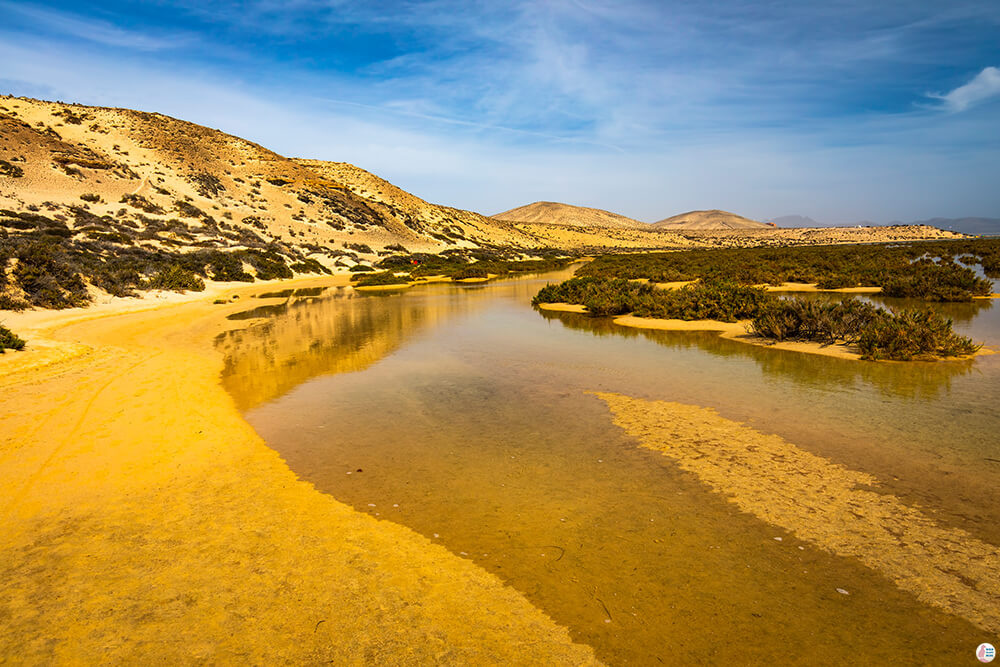 Sotavento Natural Reserve at high tide, Best Places to See and Photograph on Jandia Peninsula, Fuerteventura