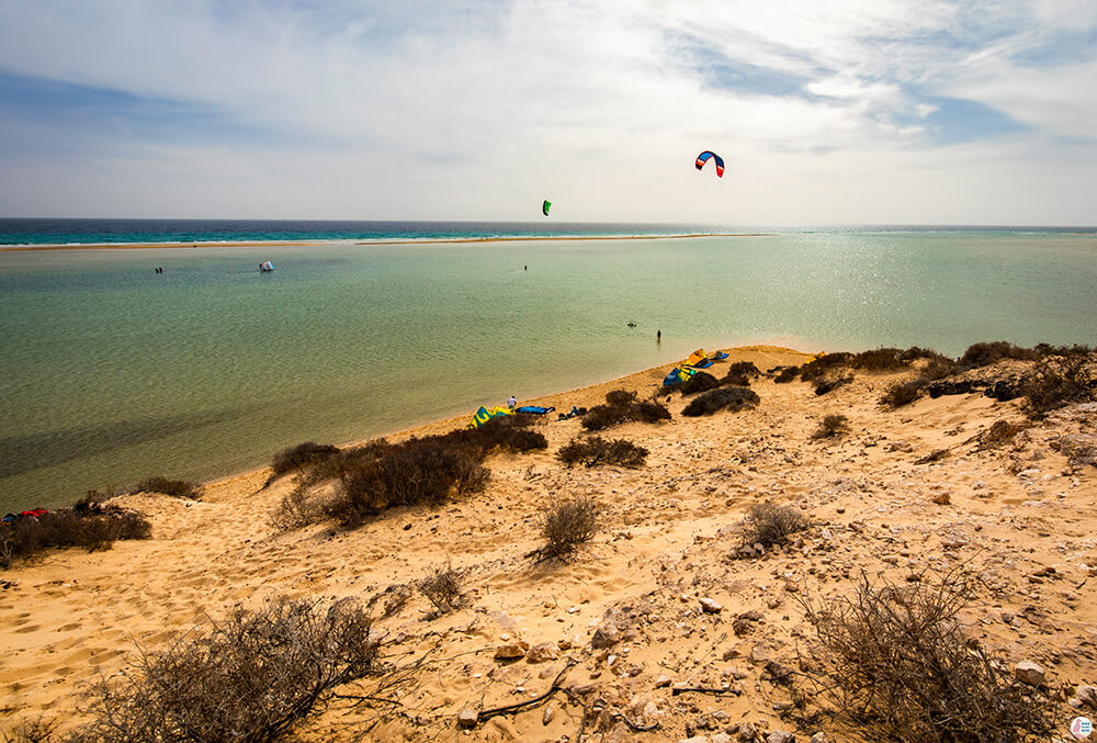 Kitesurfing at Playa de Sotavento, Best Places to See and Photograph on Jandia Peninsula, Fuerteventura