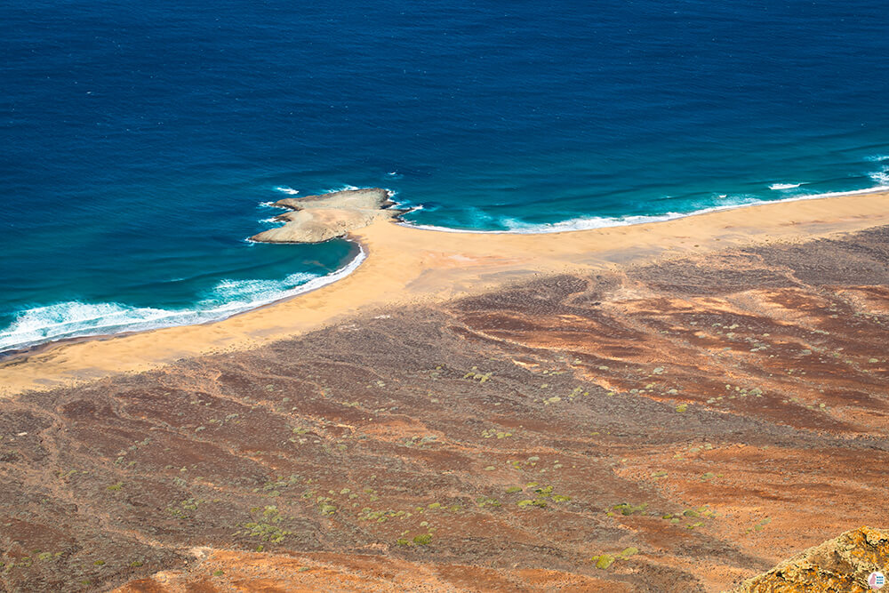 Cofete beach, view from Pico de la Zarza, Jandia Peninsula, Fuerteventura