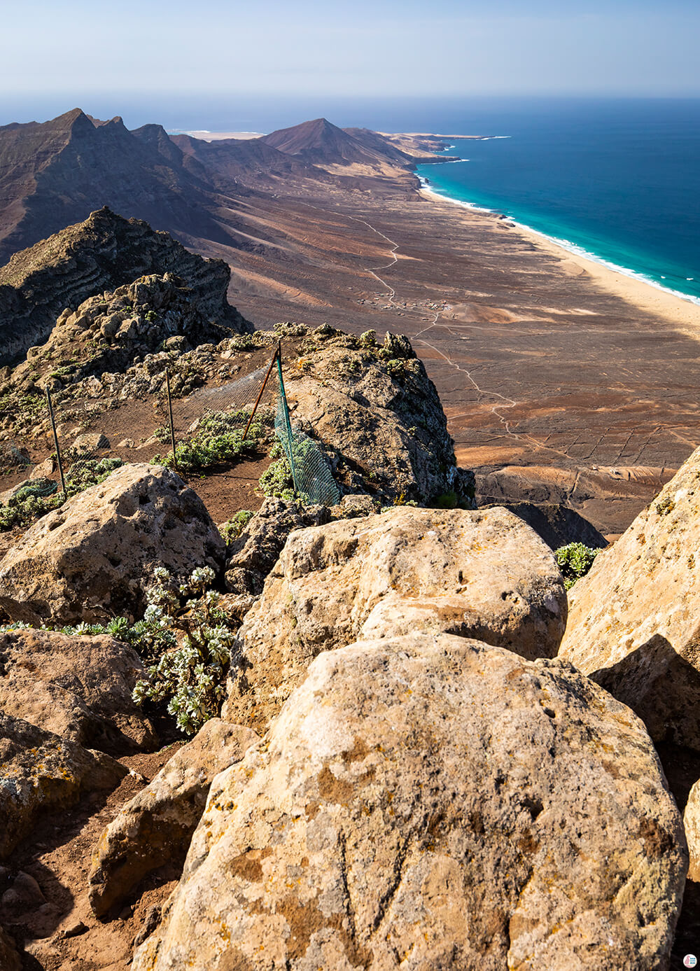 The mountains of Jandia Peninsula, view from Pico de la Zarza, Fuerteventura