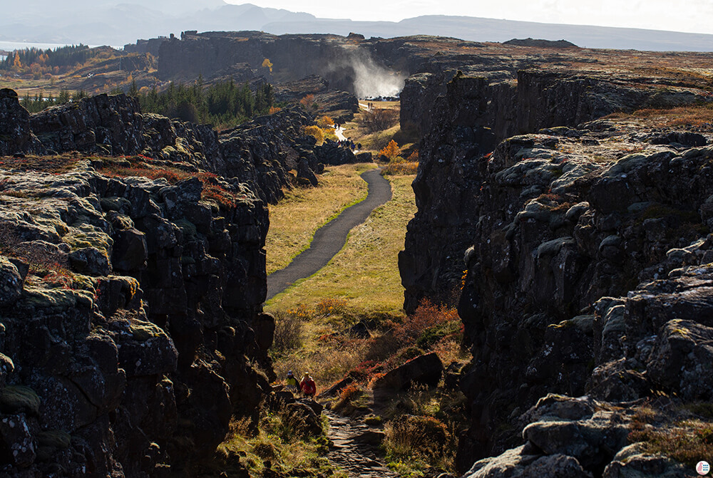 Almannagjá gorge, Thingvellir National Park, Golden Circle, Iceland