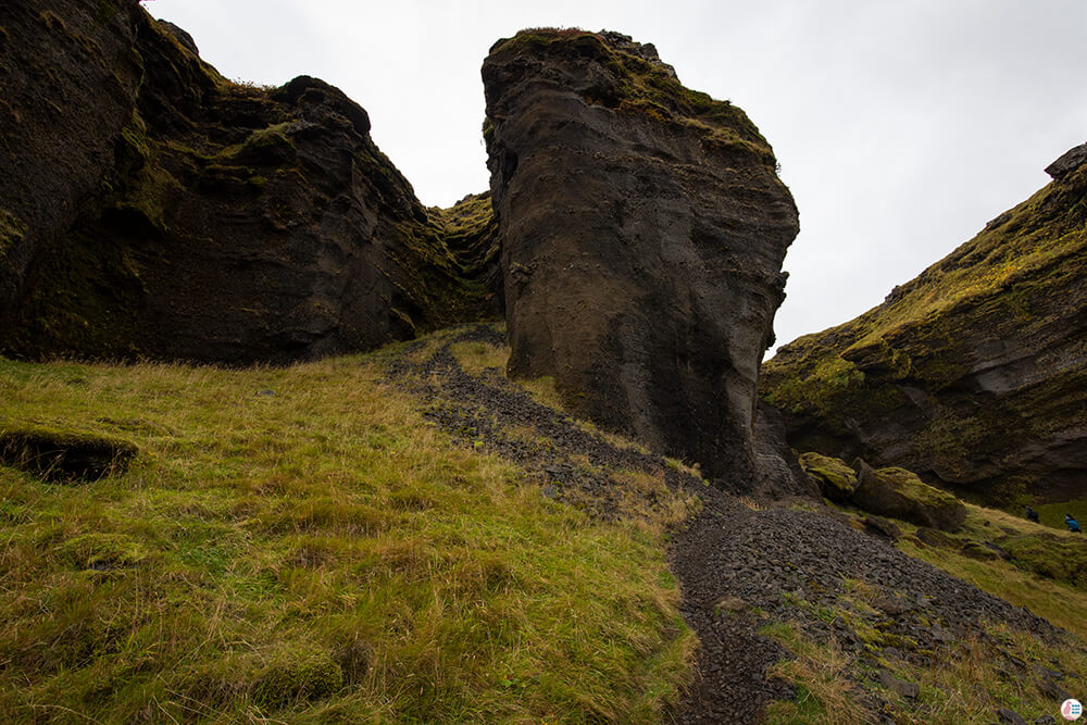 Kvernufoss canyon, South Iceland