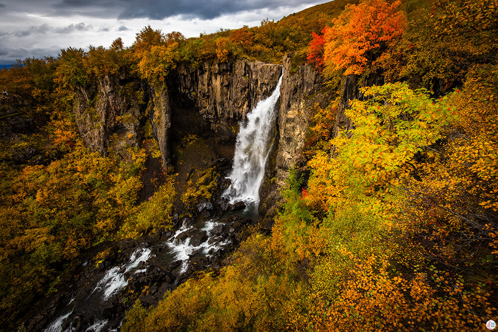 Hundafoss autumn time, Vatnajökull National Park, Iceland