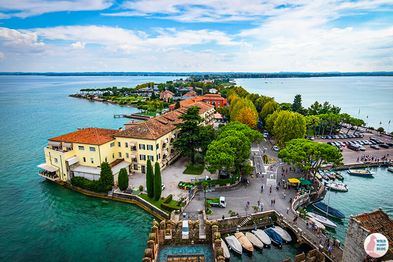 View from Sirmione castle, Lake Garda, Italy