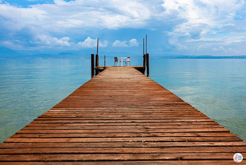 Peer in Sirmione, Lake Garda, Italy