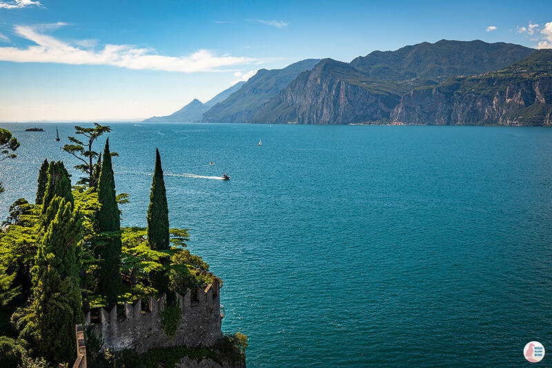 View from the Malcesine castle, Lake Garda, Italy