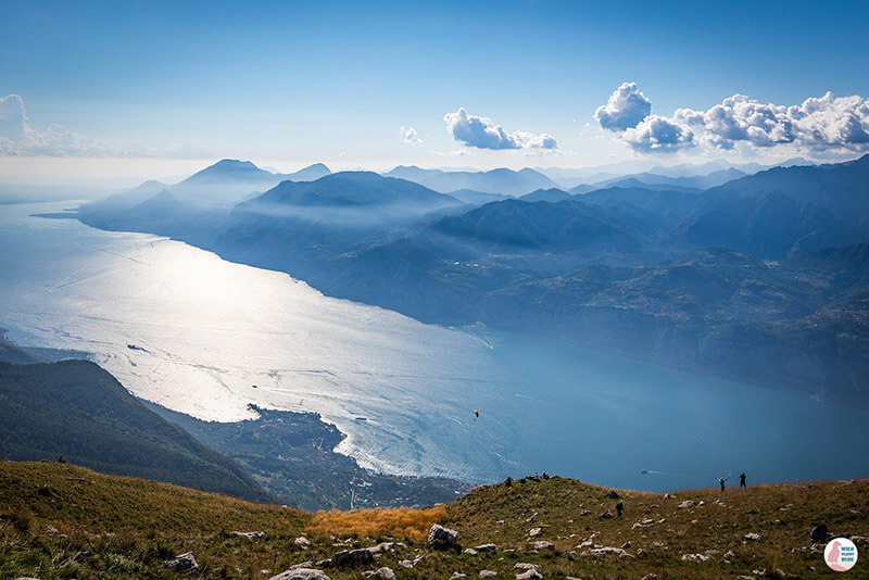 View towards Lake Garda from Monte Baldo, Italy View towards Lake Garda from Monte Baldo, Italy