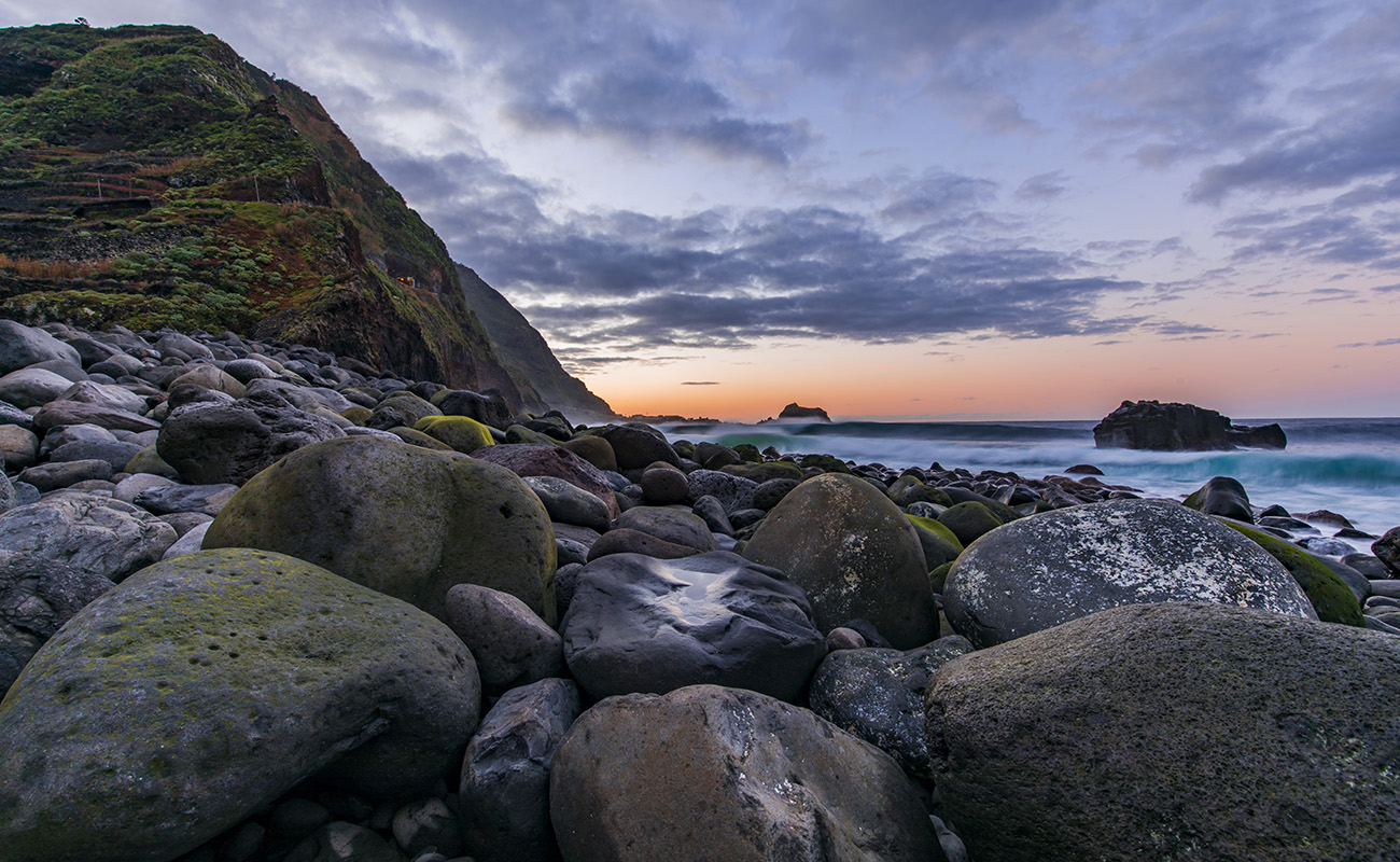 Ribeira da Janela landscape photography at sunset, Madeira