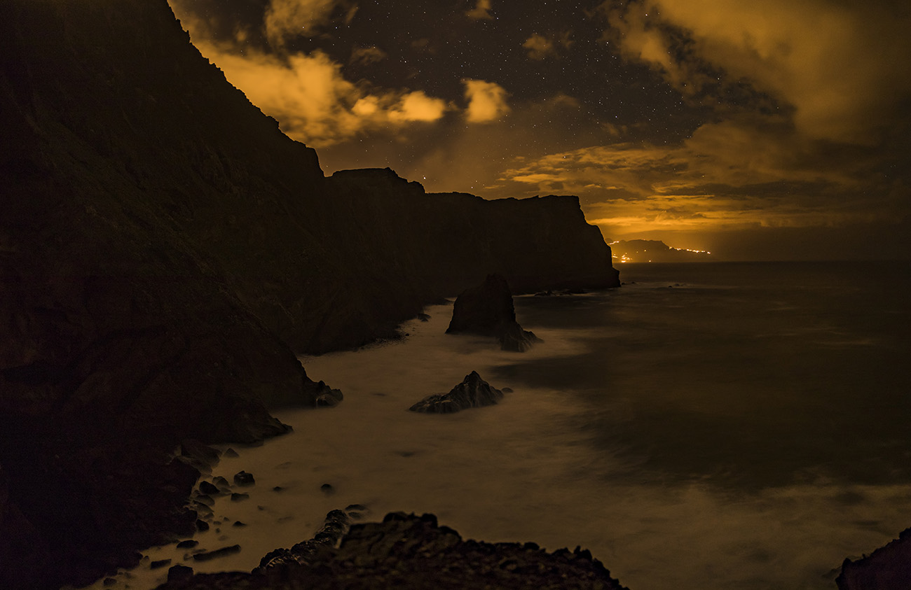 Ponta de São Lourenço at night, Madeira