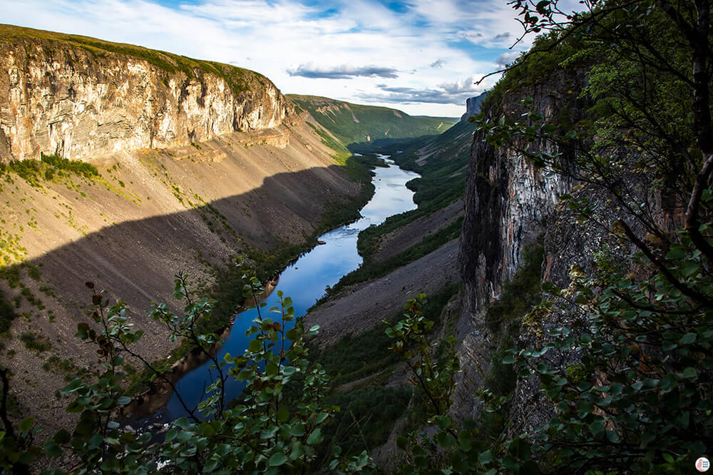 Viewpoint at Alta Canyon after 6.5 km hike, Northern Norway