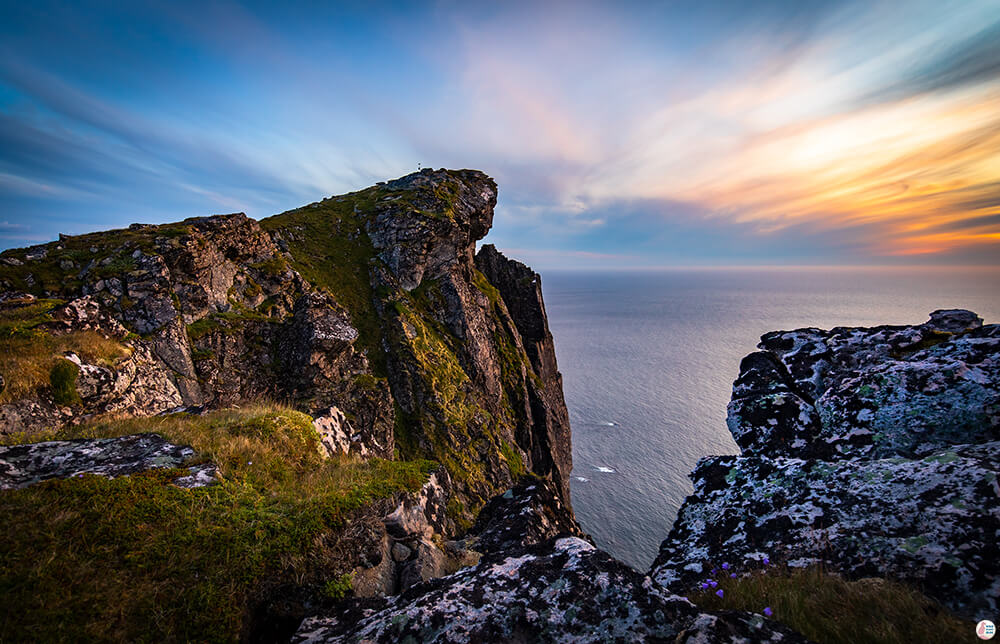 Sunset view from Måtind, Andøya, Northern Norway