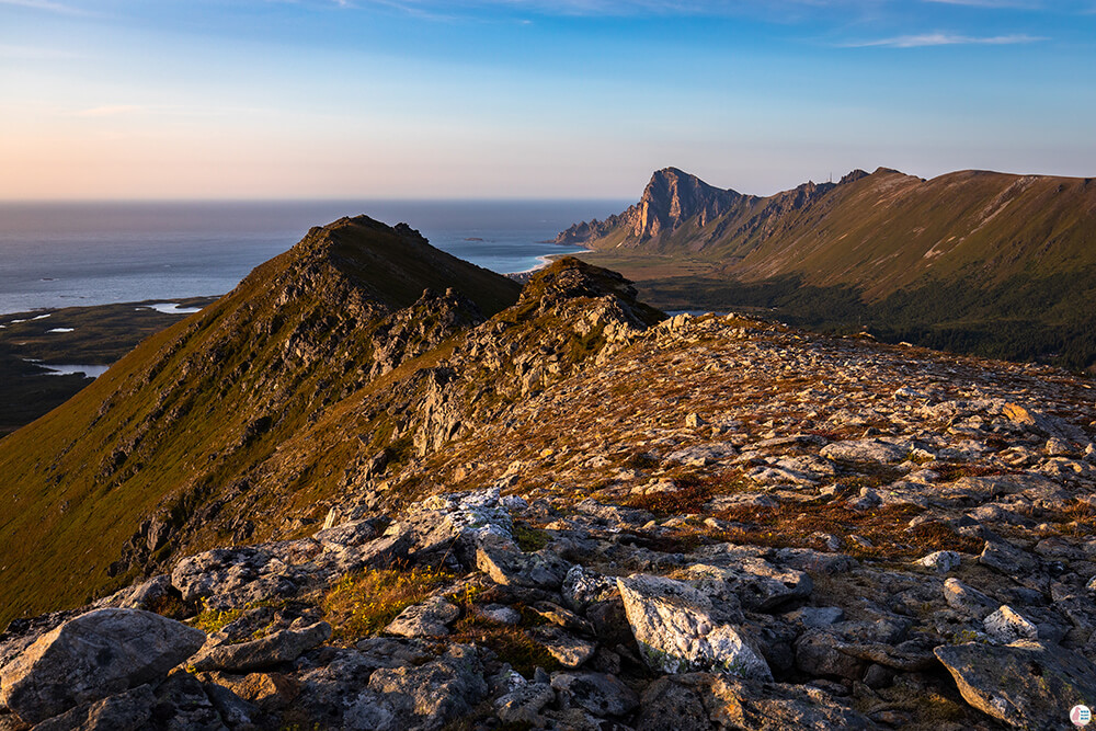 View from Måtinden hiking trail, Andøya, Northern Norway