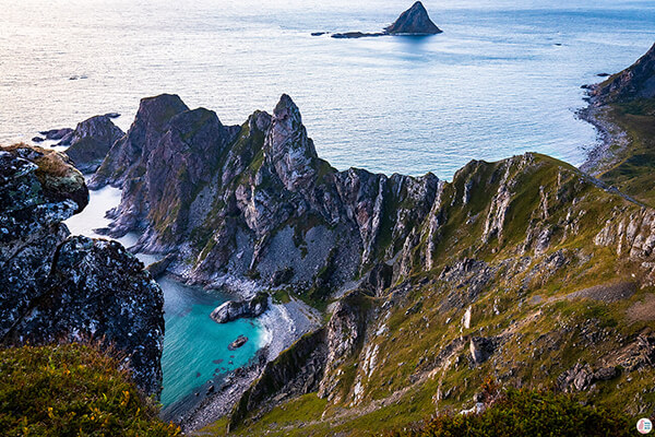 View from Måtind peak on Andøya, Northern Norway