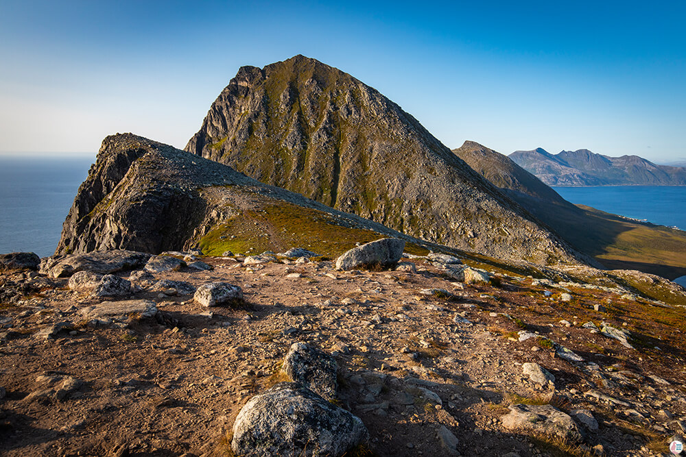 Brosmetinden peak, Kvaløya, Troms, Northern Norway