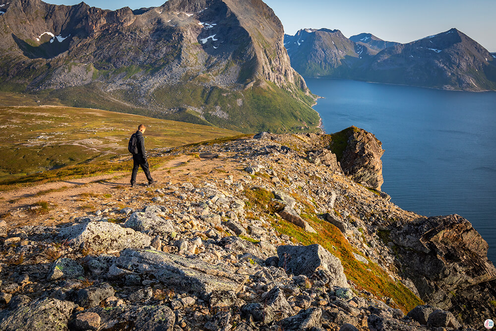 Views from Brosmetinden peak, Kvaløya, Troms, Northern Norway