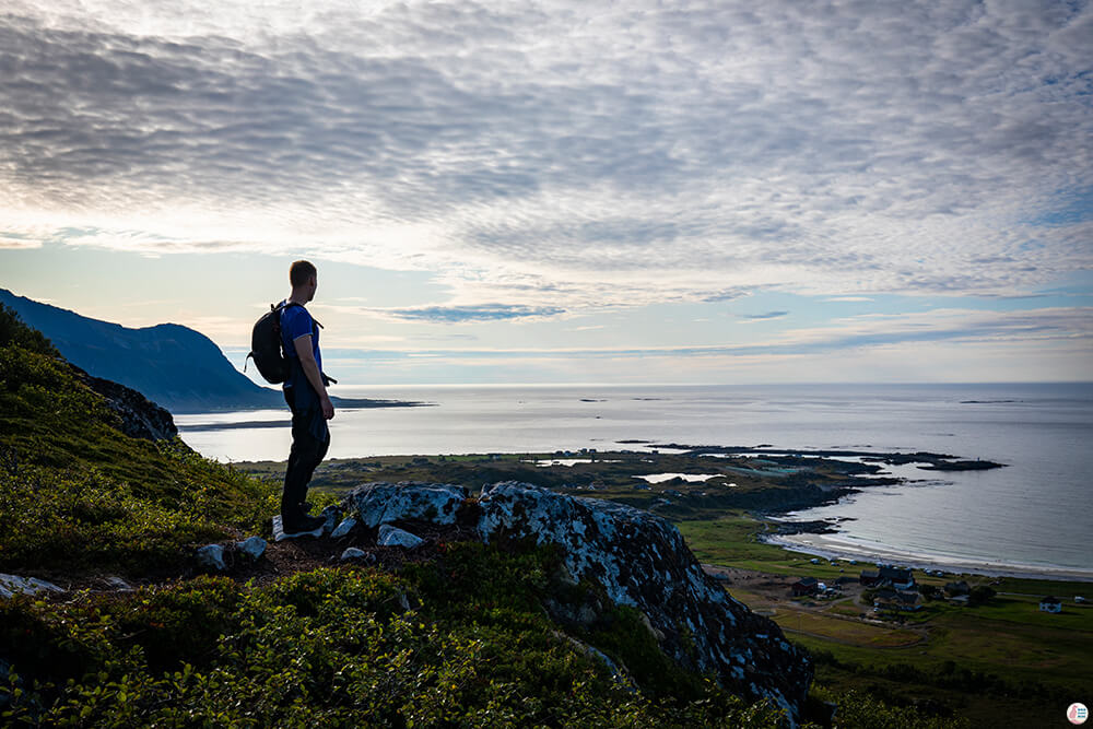 Hiking to Hoven, Gimsøya, Lofoten, Nothern Norway