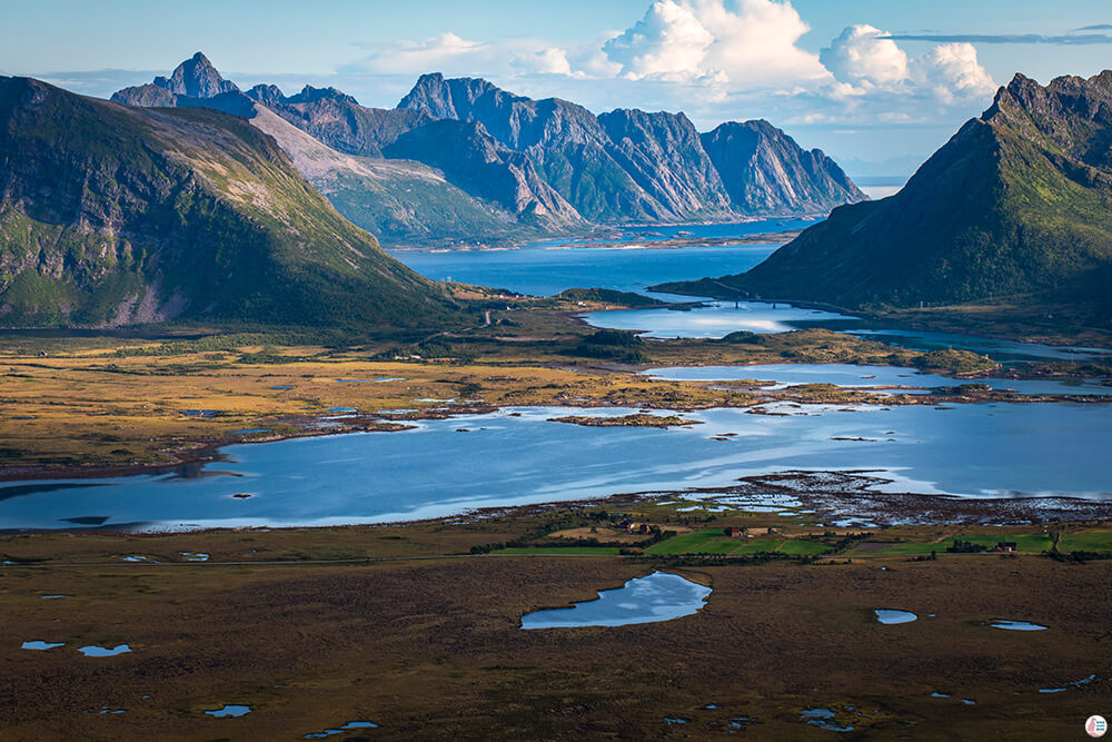 View from Hoven Hiking Trail, Gimsøya, Lofoten, Nothern Norway