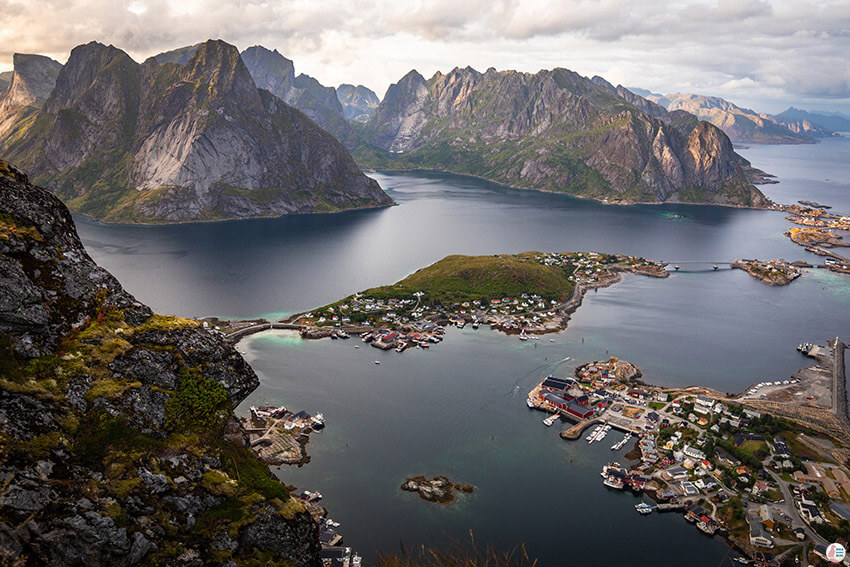 Reinebringen viewpoint, Lofoten, Northern Norway