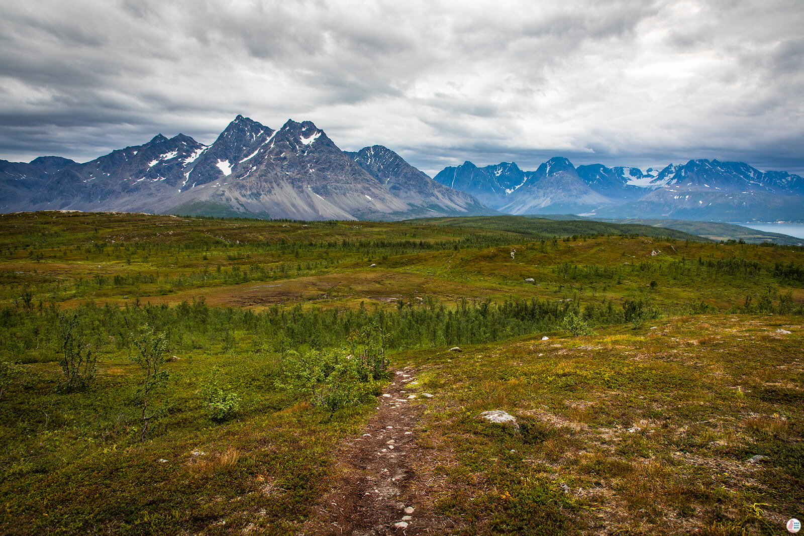 Barheia Hiking Trail in Lyngen Alps, Northern Norway