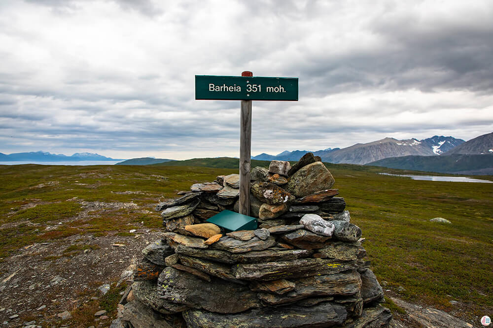 Barheia peak cairn, Lyngen Alps, Northern Norway