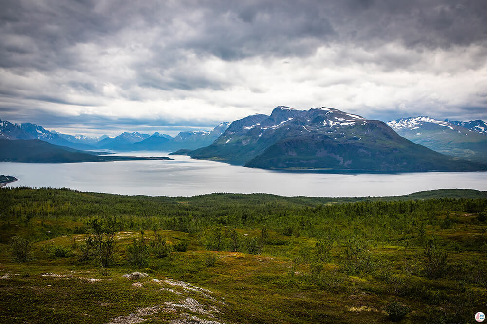 View from Barheia, Lyngen Alps, Northern Norway