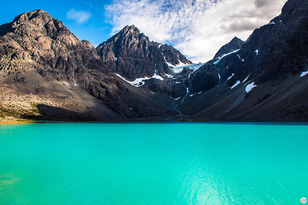 Blåisvatnet (the Blue Lake) in Lyngen Alps, Northern Norway