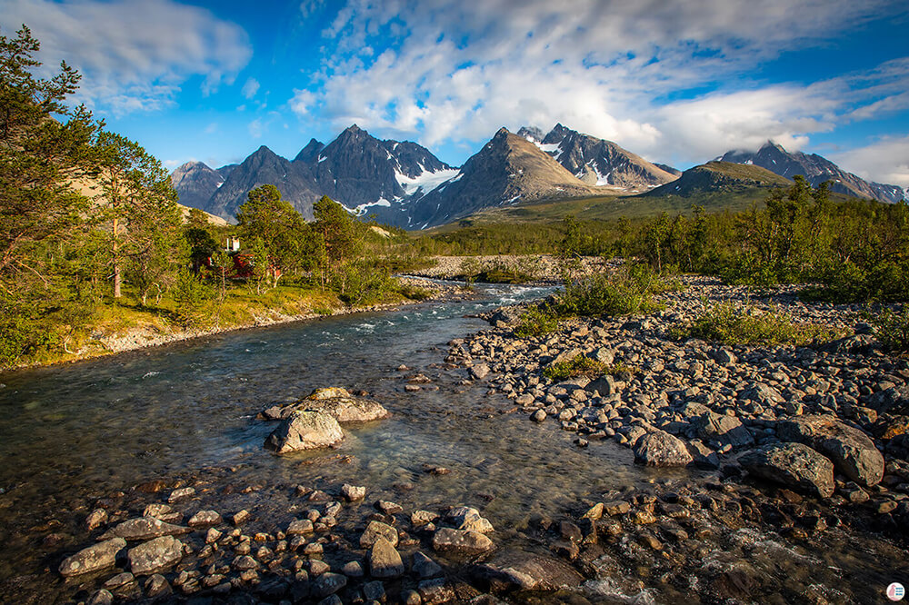 Towards Aspevatnet in Lyngen Alps, Northern Norway