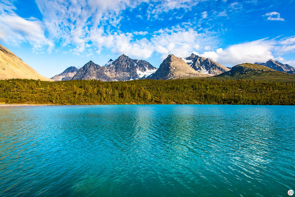 Aspevatnet in Lyngen Alps, Northern Norway