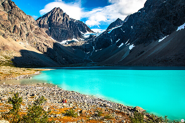 Hike to Blåisvatnet (the Blue Lake) in Lyngen Alps, Northern Norway