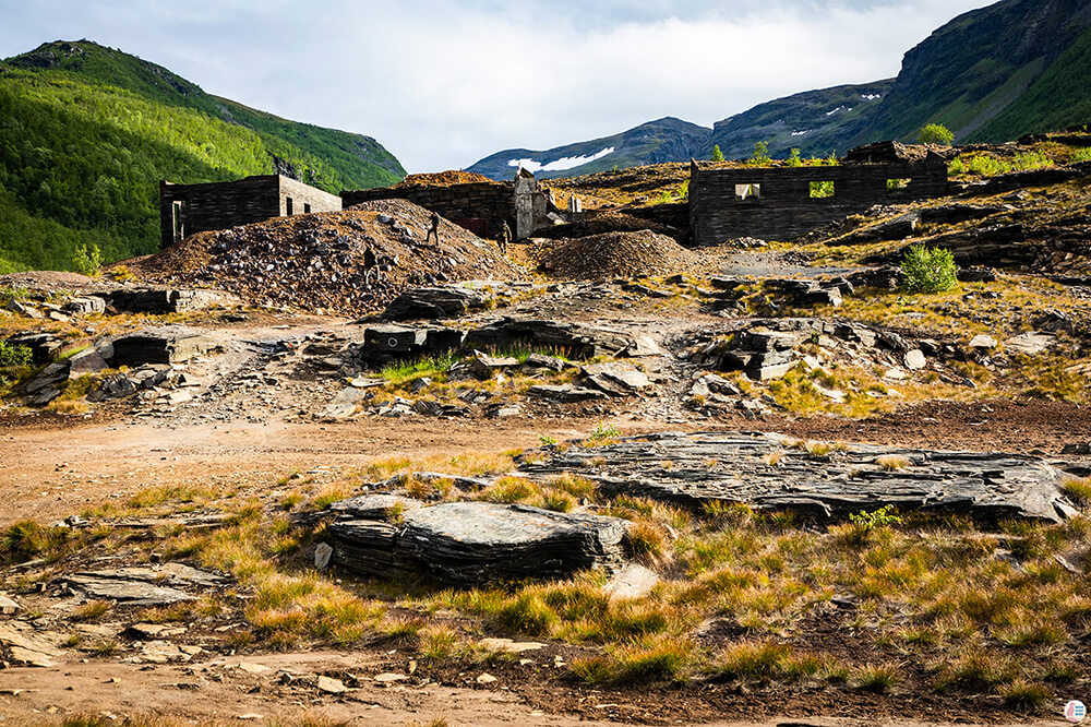 Ankerlia mines open air museum, on the way to Gorsa Bridge, Lyngen Alps, Northern Norway
