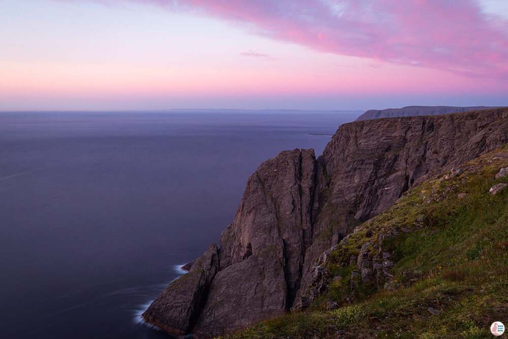 North Cape Cliffs at Sunset, Nordkapp, Northern Norway