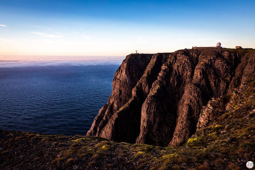 North Cape Cliffs at Sunset, Nordkapp, Northern Norway
