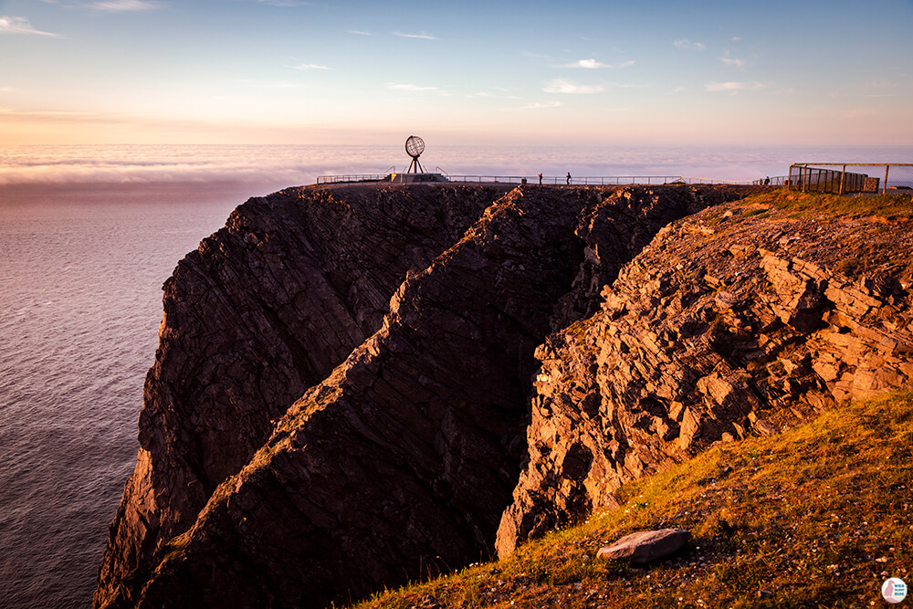 North Cape Cliffs at Sunset, Nordkapp, Northern Norway