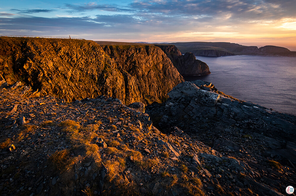 North Cape Cliffs at Sunset, Nordkapp, Northern Norway