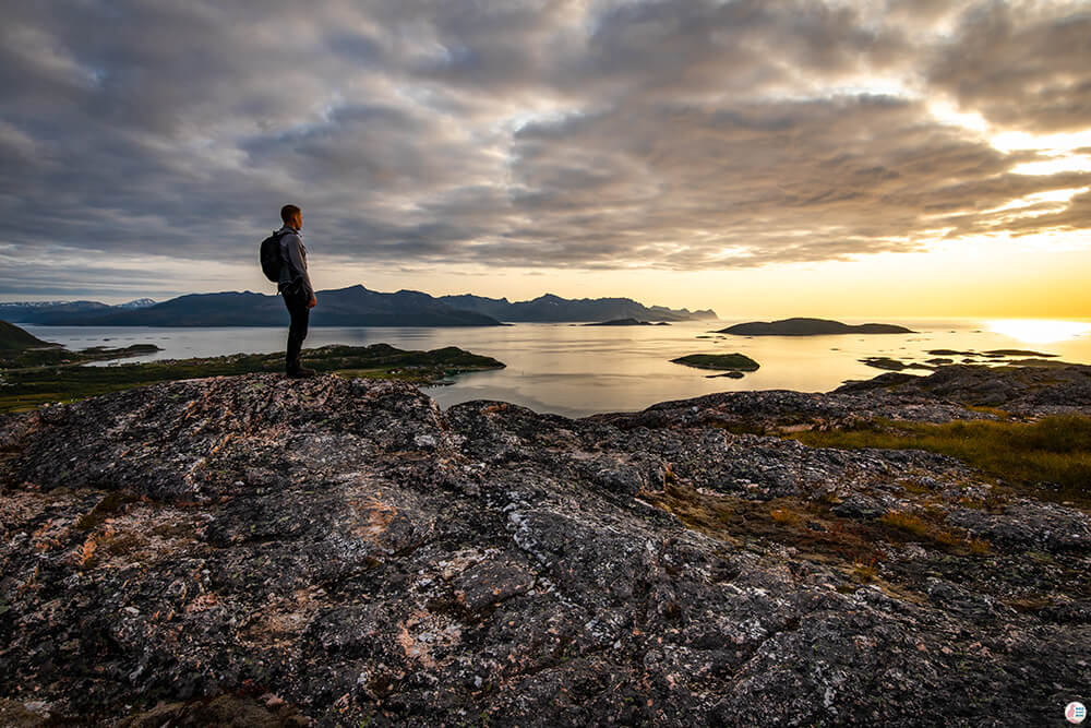 Sunset from Ørnfløya, Troms, Northern Norway