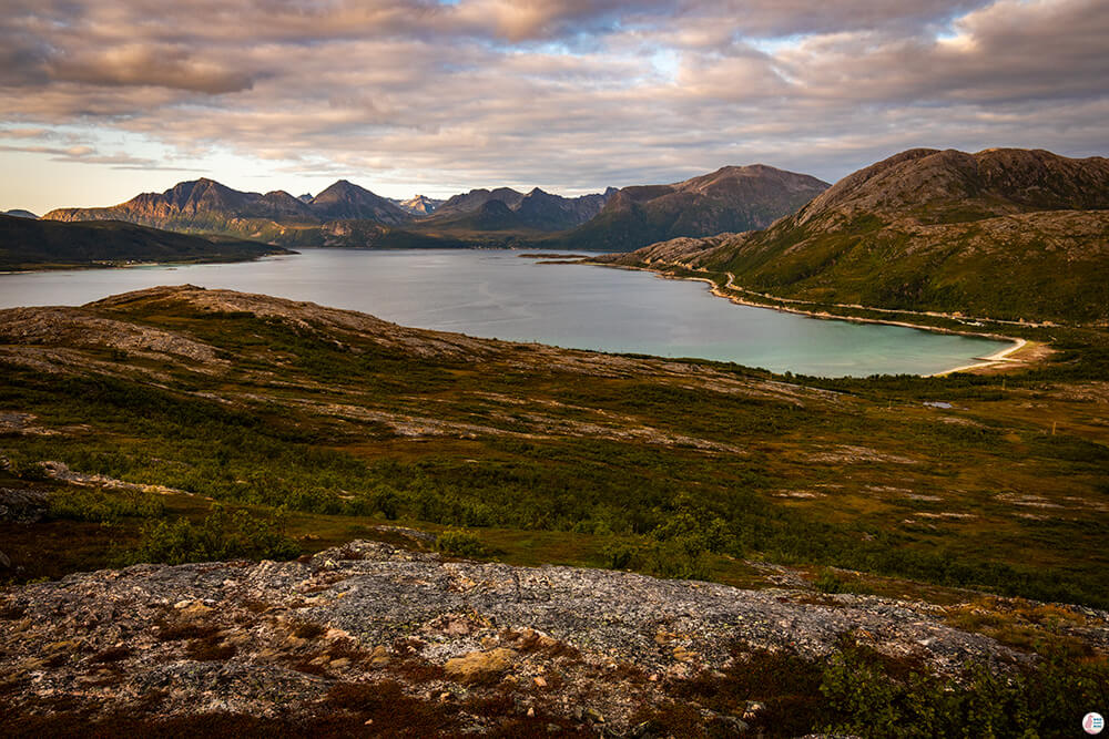 View from Ørnfløya hiking trail, Troms, Northern Norway