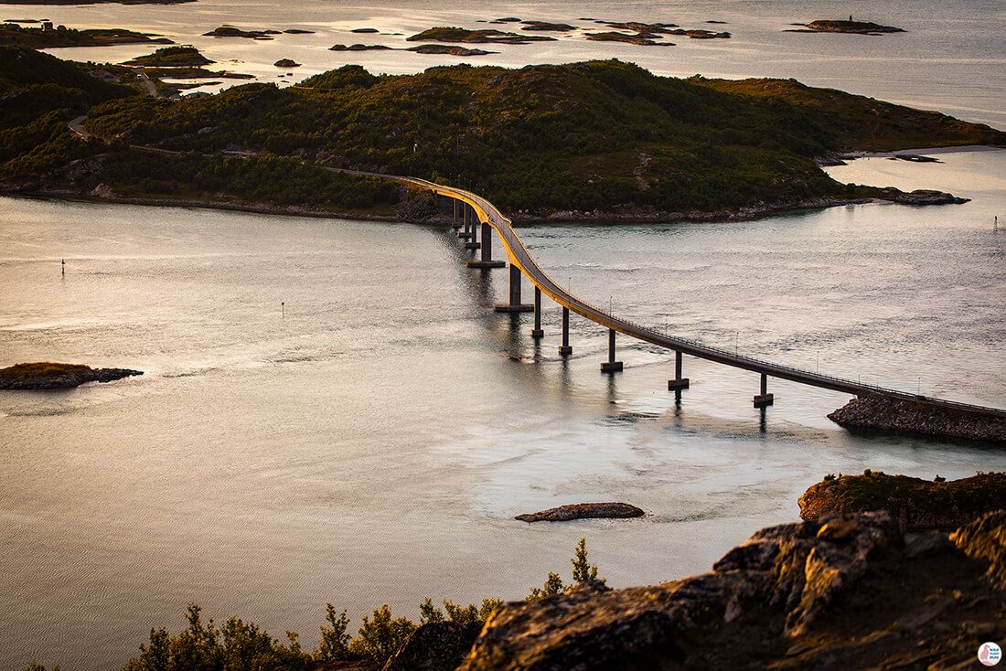 Bridge between Kvaløya and Sommarøya, Troms, Northern Norway