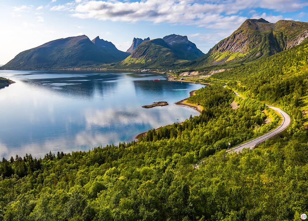 View from Bergsbotn platform, Senja, Northern Norway