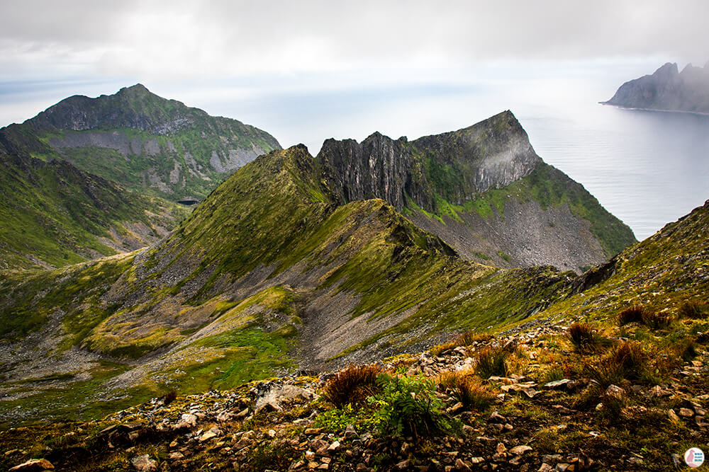 View from Husfjellet peak, Senja, Northern Norway