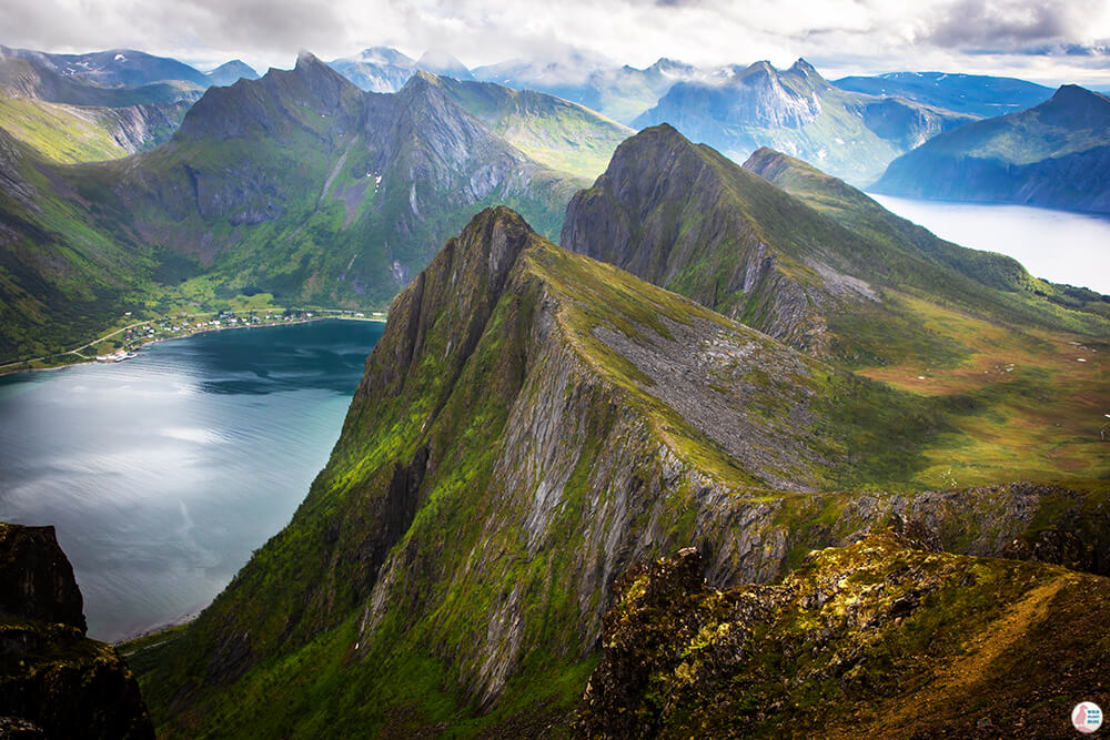 View from Husfjellet, Senja, Northern Norway