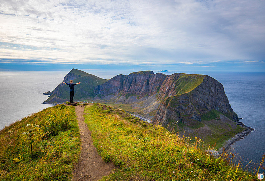 Måstadfjellet viewpoint, Værøy, Lofoten, Norway